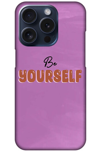 Be Yourself Textart Hard Plastic Printed Case