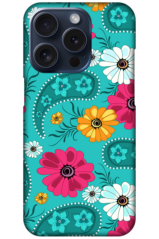 Daisy Flower Vector Illustration Hard Plastic Printed Case