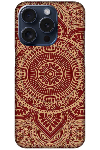 Elegant Gold Mandala Design Hard Plastic Printed Case