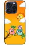 Funny Owl Family Design Hard Plastic Printed Case