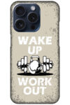 Wakeup & Workout Vector Illustration Hard Plastic Printed Case