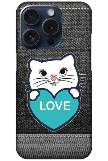 Sweet Kitty Cartoon Design Hard Plastic Printed Case