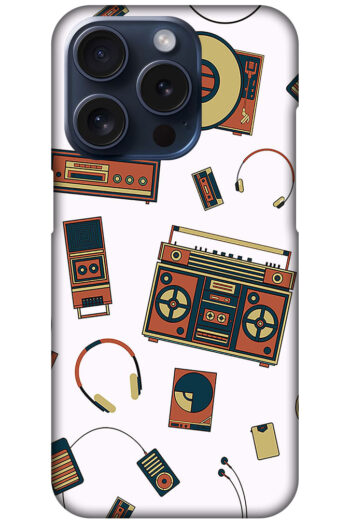 Music Accessories Vector Pattern Hard Plastic Printed Case