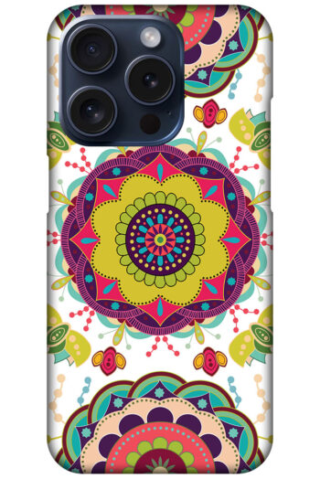 Multicolor Rangoli Artwork Hard Plastic Printed Case