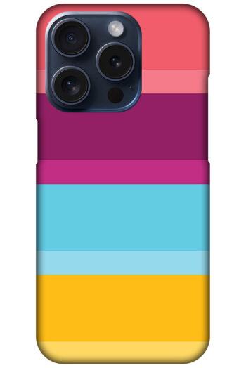 Vibrant Stripe Pattern Hard Plastic Printed Case