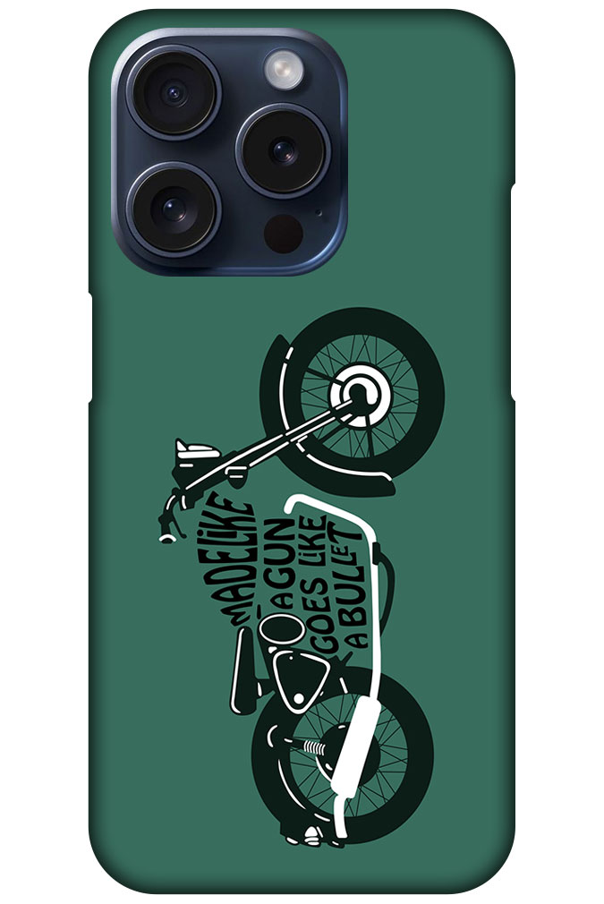 Cool Vintage Bike Vector Design Hard Plastic Printed Case