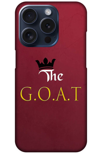 The GOAT Text Illustration Hard Plastic Printed Case