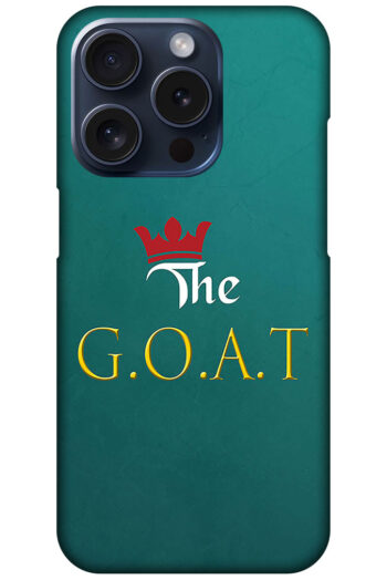 The GOAT Text Illustration Hard Plastic Printed Case