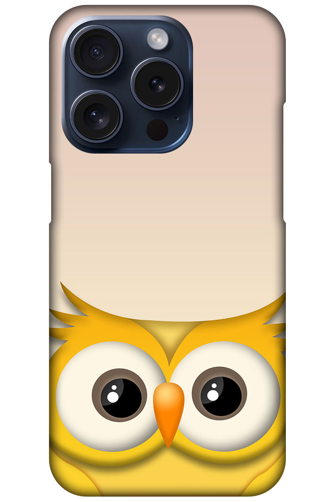 Elegant Vector Owl Illustration Hard Plastic Printed Case
