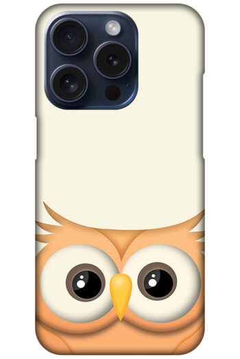 Elegant Vector Owl Illustration Hard Plastic Printed Case