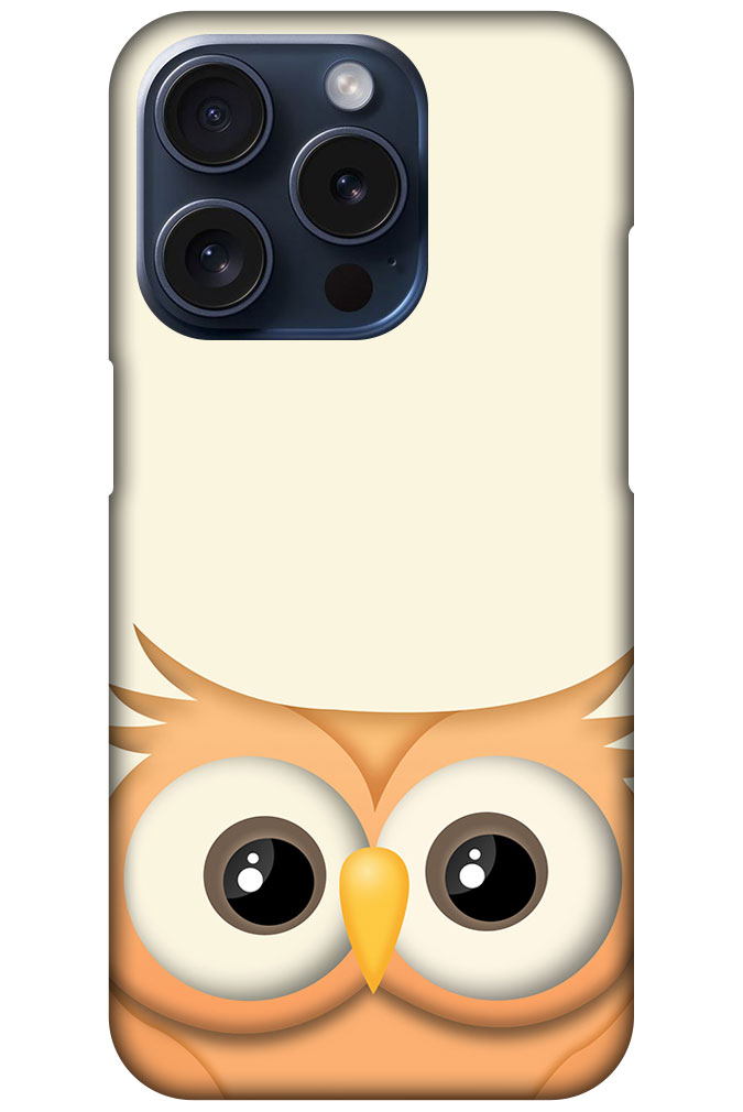 Elegant Vector Owl Illustration Hard Plastic Printed Case