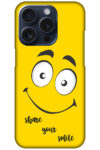 Happy Smiling Face Clipart Hard Plastic Printed Case