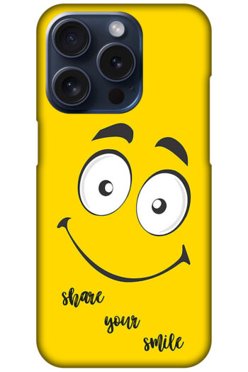 Happy Smiling Face Clipart Hard Plastic Printed Case
