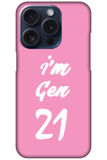 I'm Gen21 Textart Hard Plastic Printed Case