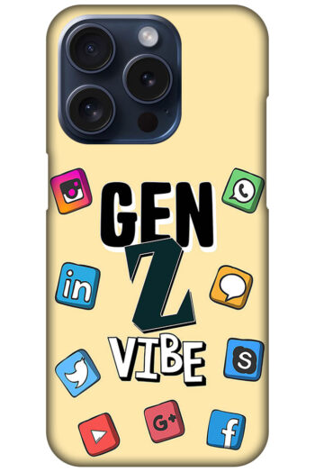 Gen Z Vibe Socialmedia Graphic Illustration Hard Plastic Printed Case