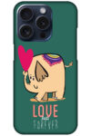 Love Forever Cartoon Elephant Design Hard Plastic Printed Case