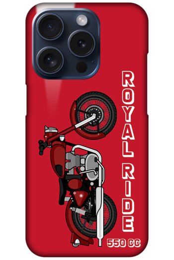 Royal Ride 550cc Motorbike Design Hard Plastic Printed Case