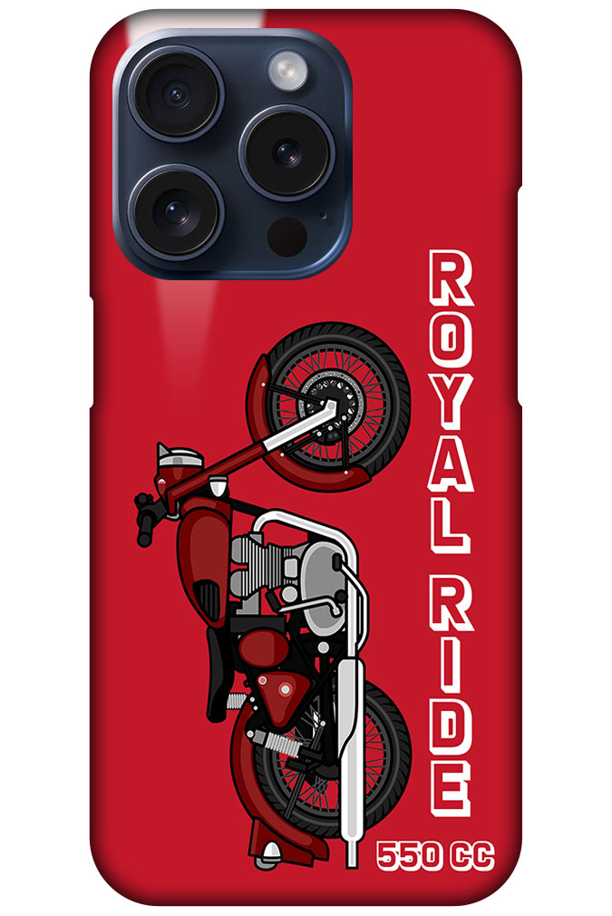 Royal Ride 550cc Motorbike Design Hard Plastic Printed Case