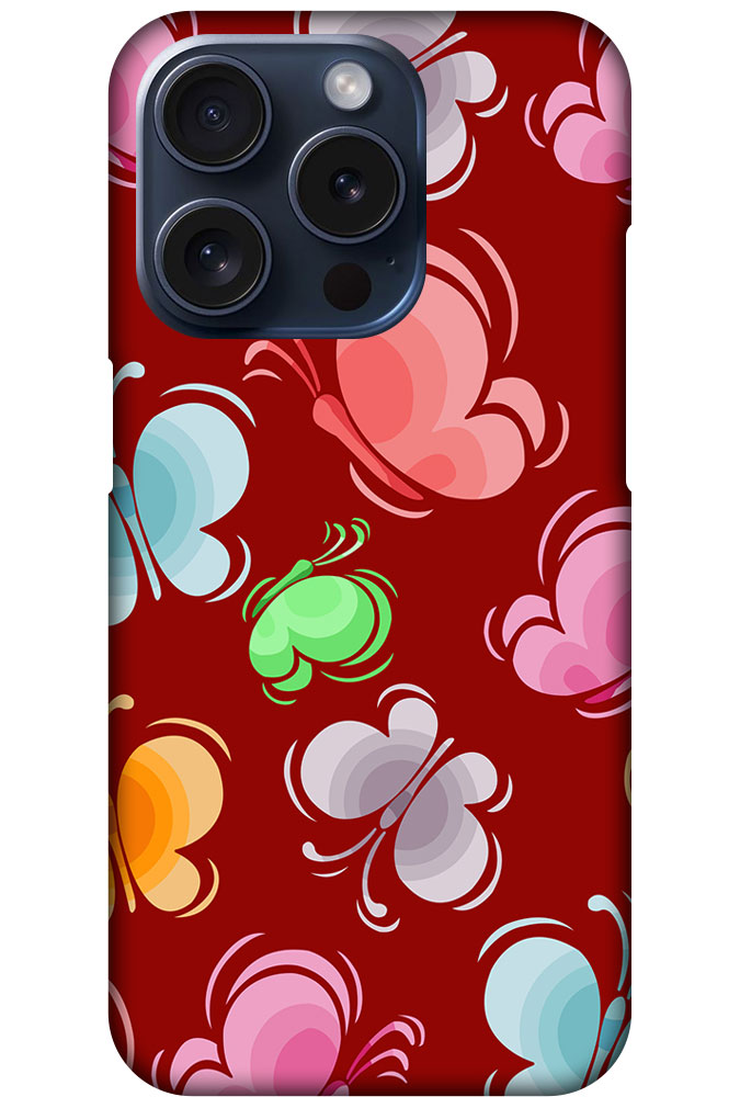 Unique Butterfly Pattern Hard Plastic Printed Case