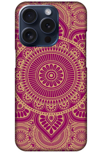 Elegant Gold Mandala Design Hard Plastic Printed Case