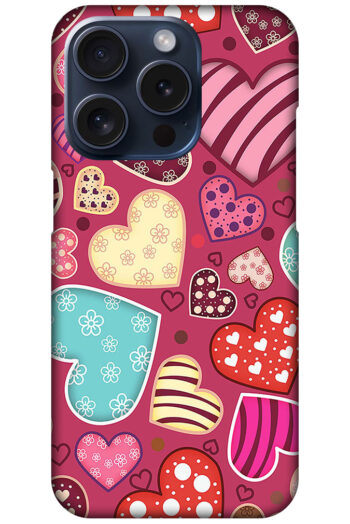 Pretty Heart Collection Hard Plastic Printed Case