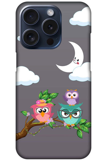 Funny Owl Family Design Hard Plastic Printed Case