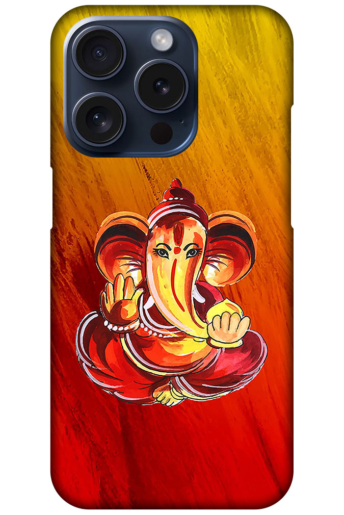 Lord Ganesha Abstract Painting Hard Plastic Printed Case