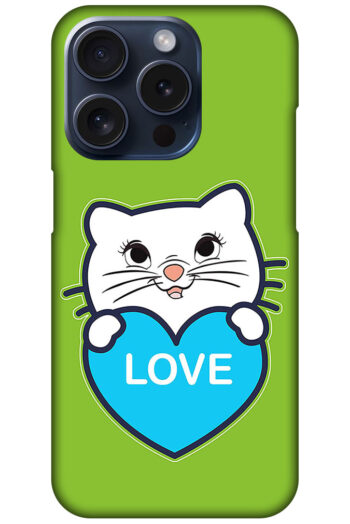 Sweet Kitty Cartoon Design Hard Plastic Printed Case