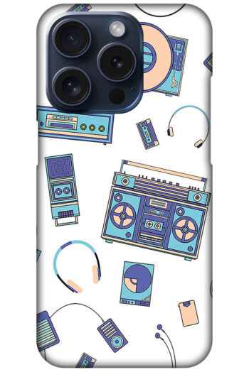 Music Accessories Vector Pattern Hard Plastic Printed Case