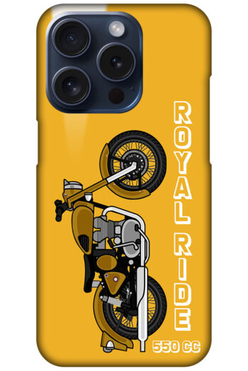 Royal Ride 550cc Motorbike Design Hard Plastic Printed Case