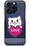 Sweet Kitty Cartoon Design Hard Plastic Printed Case