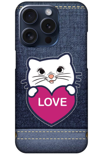 Sweet Kitty Cartoon Design Hard Plastic Printed Case