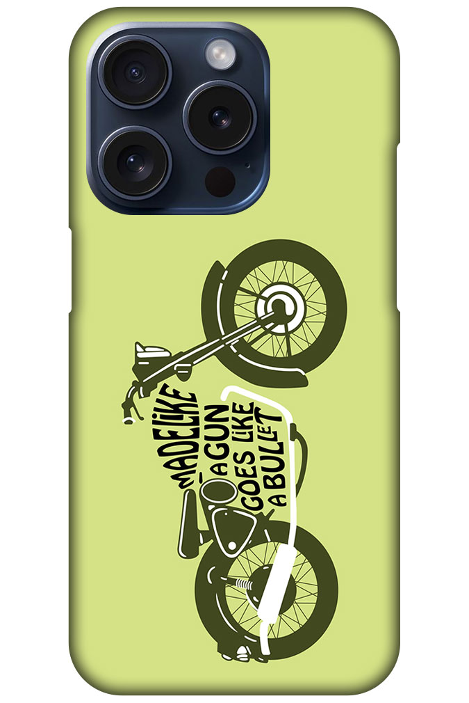 Cool Vintage Bike Vector Design Hard Plastic Printed Case