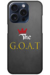 The GOAT Text Illustration Hard Plastic Printed Case