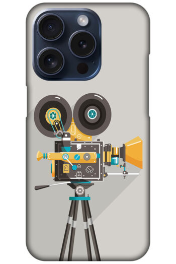 Vintage Movie Camera Design Hard Plastic Printed Case