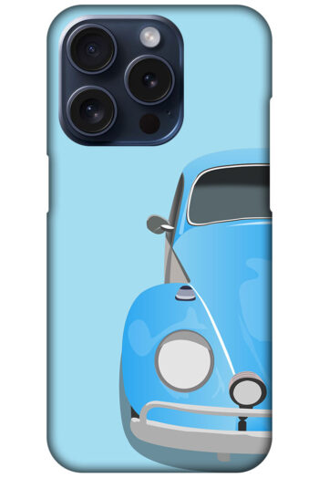 Classic Volksvagen Beetle Car Illustration Hard Plastic Printed Case