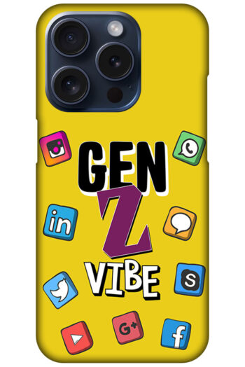 Gen Z Vibe Socialmedia Graphic Illustration Hard Plastic Printed Case