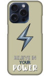 Believe in Your Power Textart Hard Plastic Printed Case