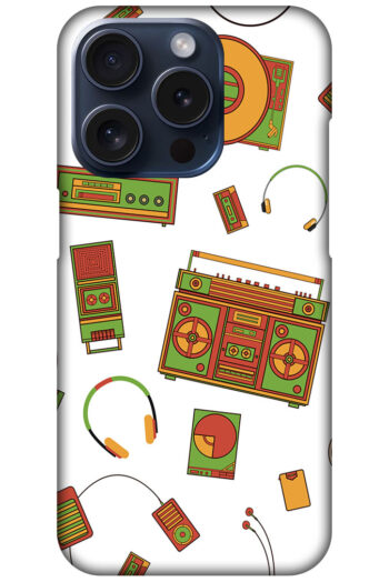 Music Accessories Vector Pattern Hard Plastic Printed Case