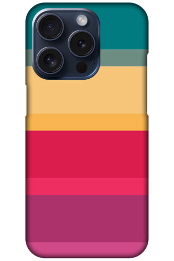 Vibrant Stripe Pattern Hard Plastic Printed Case