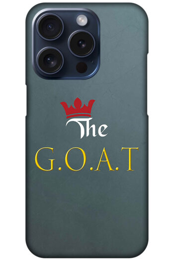 The GOAT Text Illustration Hard Plastic Printed Case