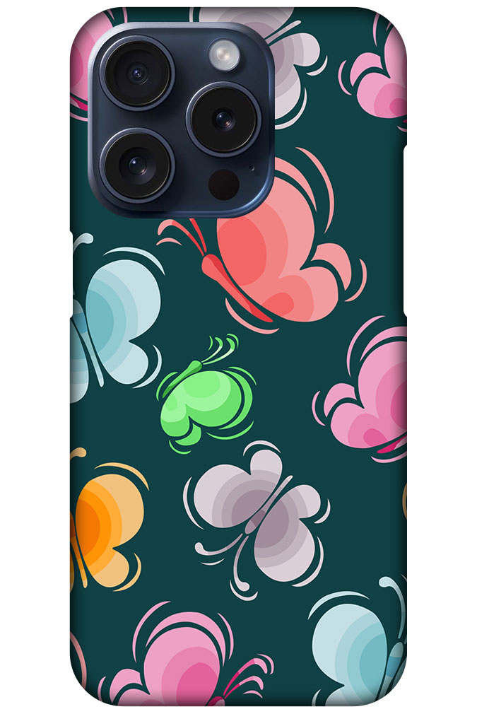 Unique Butterfly Pattern Hard Plastic Printed Case
