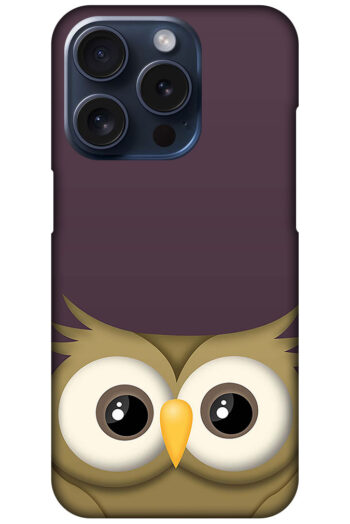 Elegant Vector Owl Illustration Hard Plastic Printed Case