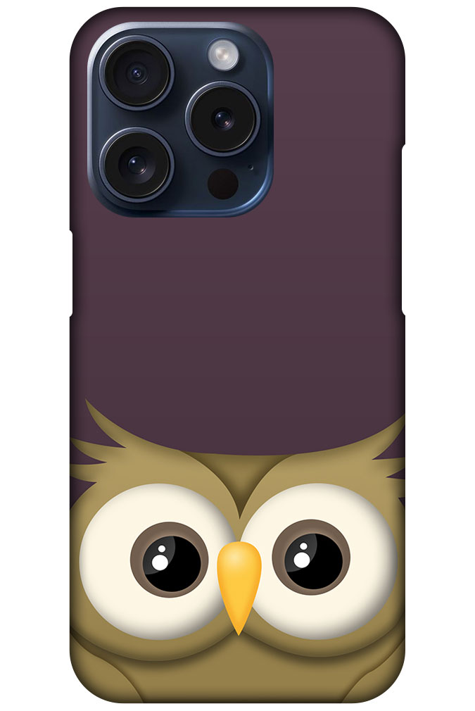 Elegant Vector Owl Illustration Hard Plastic Printed Case