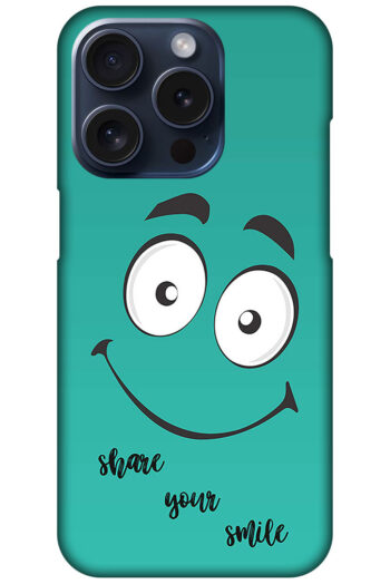 Happy Smiling Face Clipart Hard Plastic Printed Case