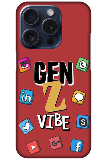 Gen Z Vibe Socialmedia Graphic Illustration Hard Plastic Printed Case