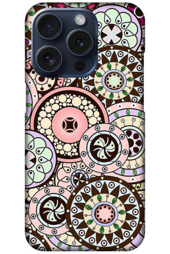 Multicolor Tribal Ring Pattern Design Hard Plastic Printed Case