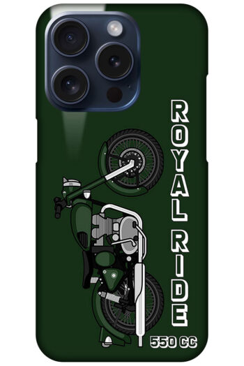 Royal Ride 550cc Motorbike Design Hard Plastic Printed Case