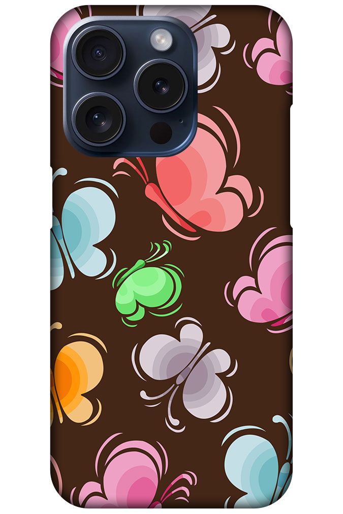 Unique Butterfly Pattern Hard Plastic Printed Case