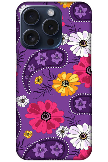 Daisy Flower Vector Illustration Hard Plastic Printed Case